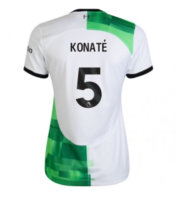 Liverpool Ibrahima Konate #5 Replika Udebanetrøje Dame 2023-24 Kortærmet
